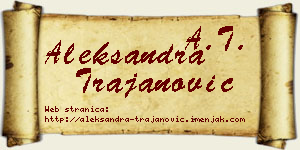Aleksandra Trajanović vizit kartica